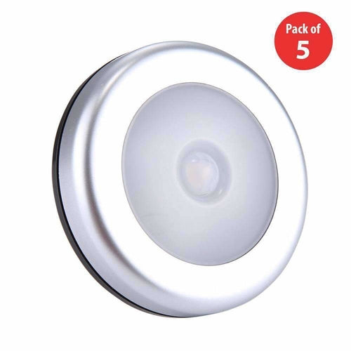 Motion Sensor Light Control White LED Night Light 6 LEDs Mini