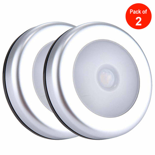 Motion Sensor Light Control White LED Night Light 6 LEDs Mini
