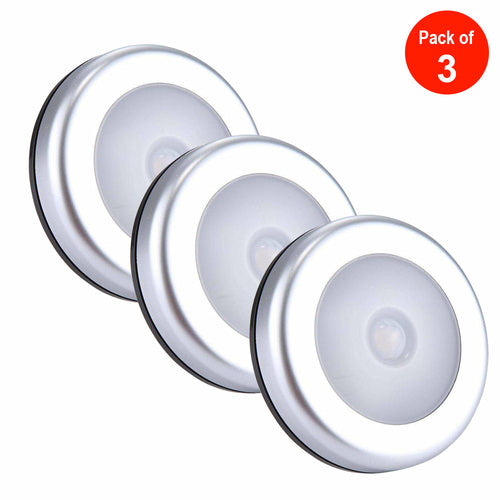 Motion Sensor Light Control White LED Night Light 6 LEDs Mini