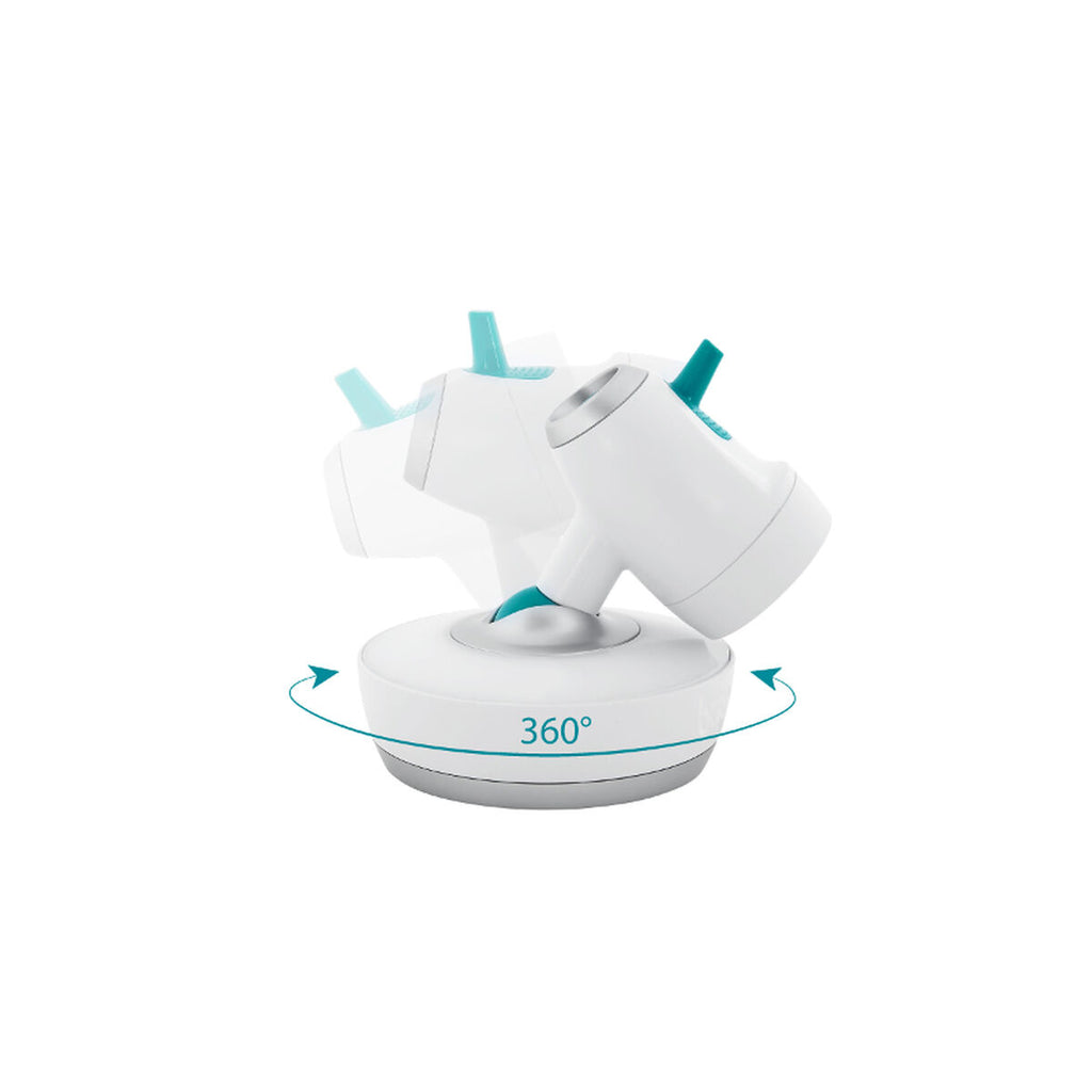 Vigilabebés Digital Pro: Cámara 360° + Monitor Inalámbrico de Largo Alcance