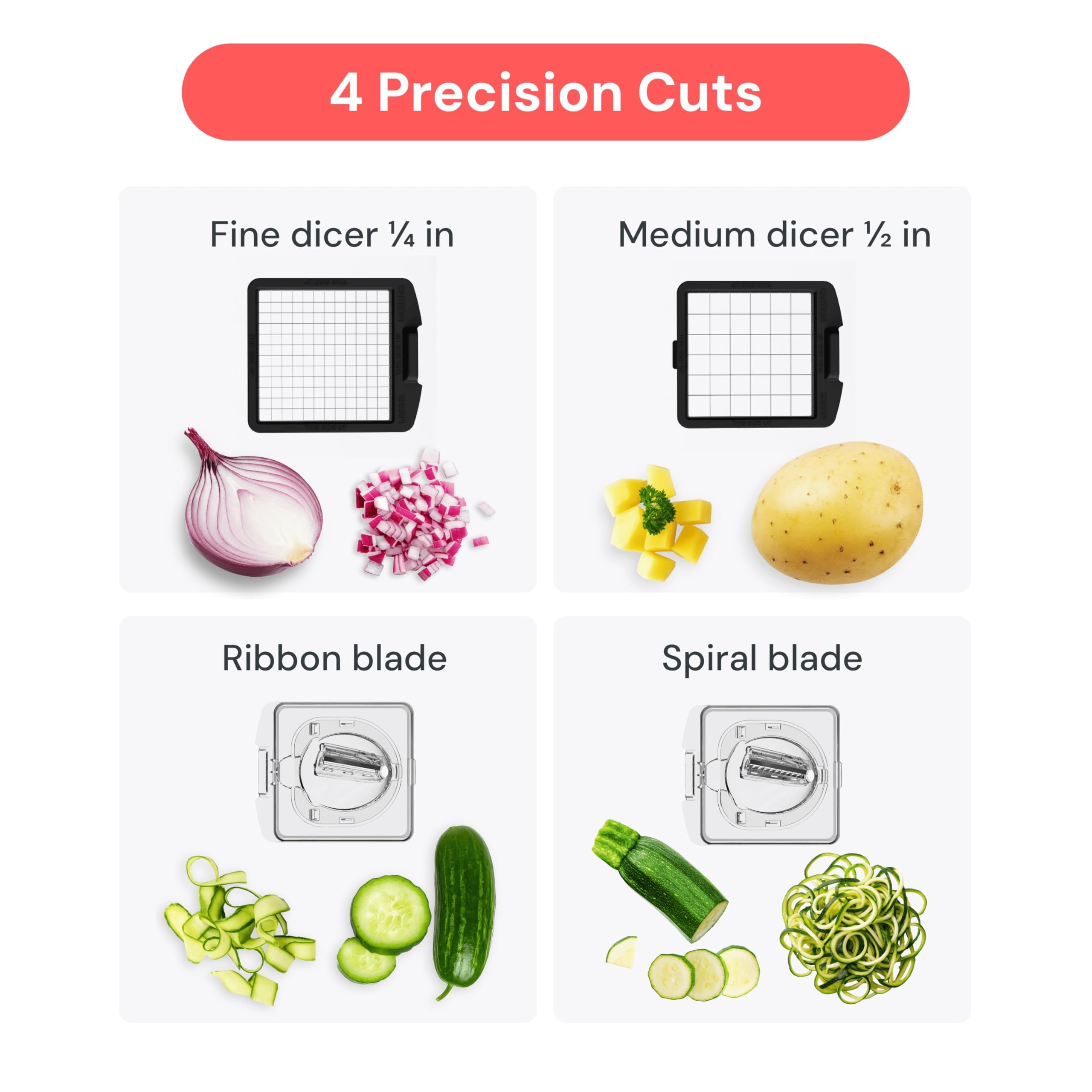Picador Pro Fullstar – El Cortador de Verduras Viral de TikTok (Multifunción 4 en 1)
