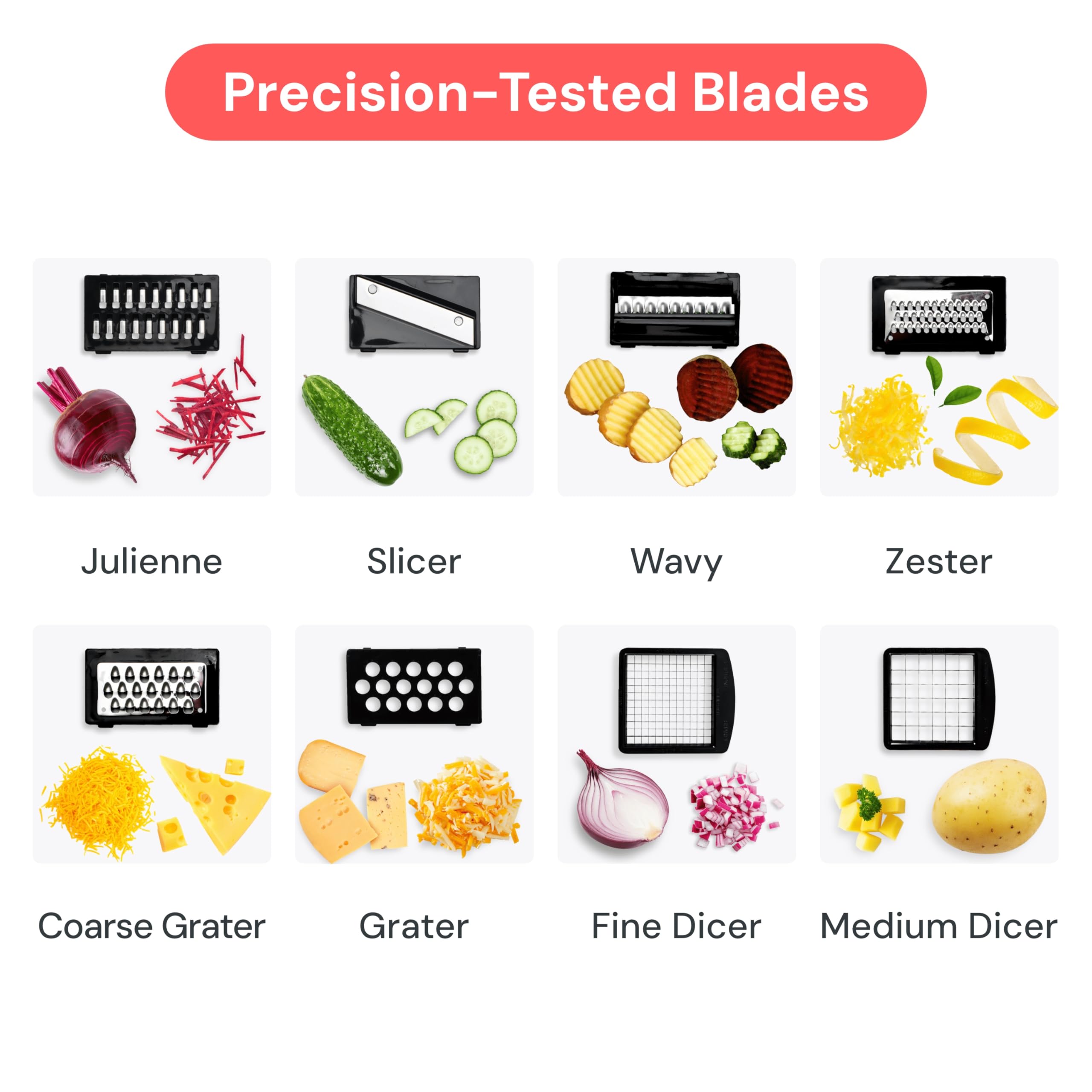 Picador Pro Fullstar – El Cortador de Verduras Viral de TikTok (Multifunción 4 en 1)