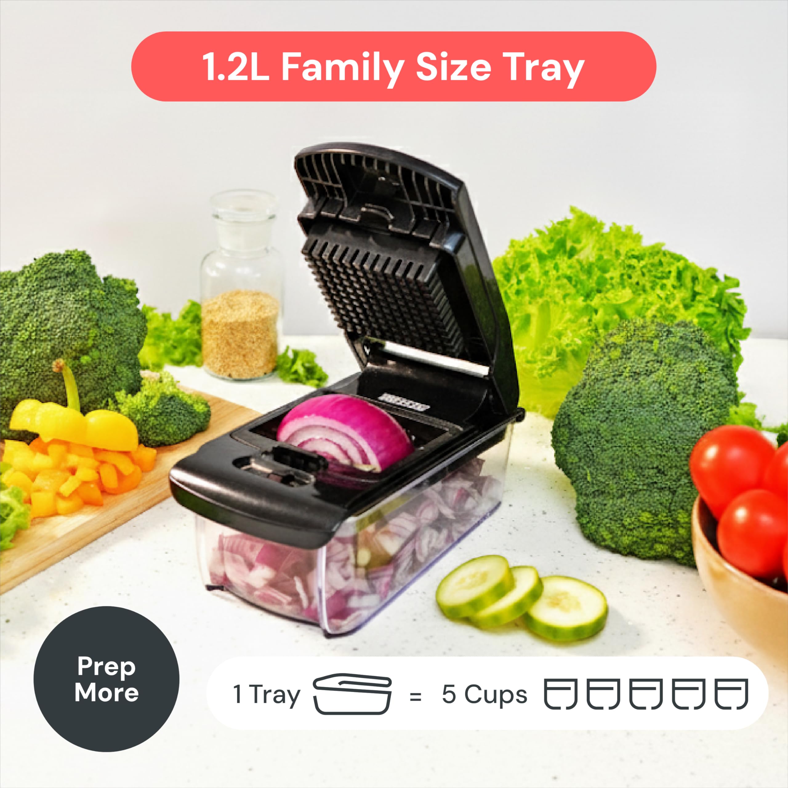 Picador Pro Fullstar – El Cortador de Verduras Viral de TikTok (Multifunción 4 en 1)