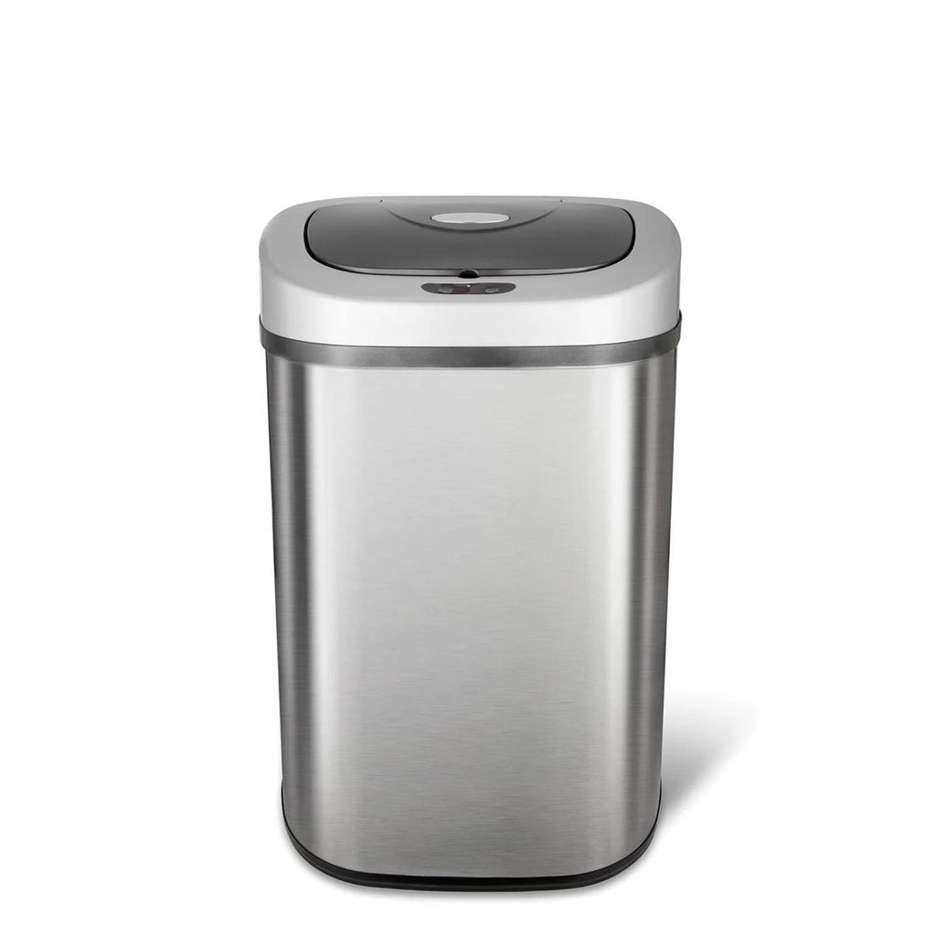 Stainless Steel 21-Gallon Kitchen Trash Can with Motion Sensor Lid-1