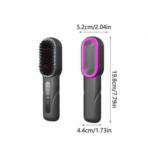 New Wireless Hair Straightener Shrink Design Type-C Straight Hair Comb