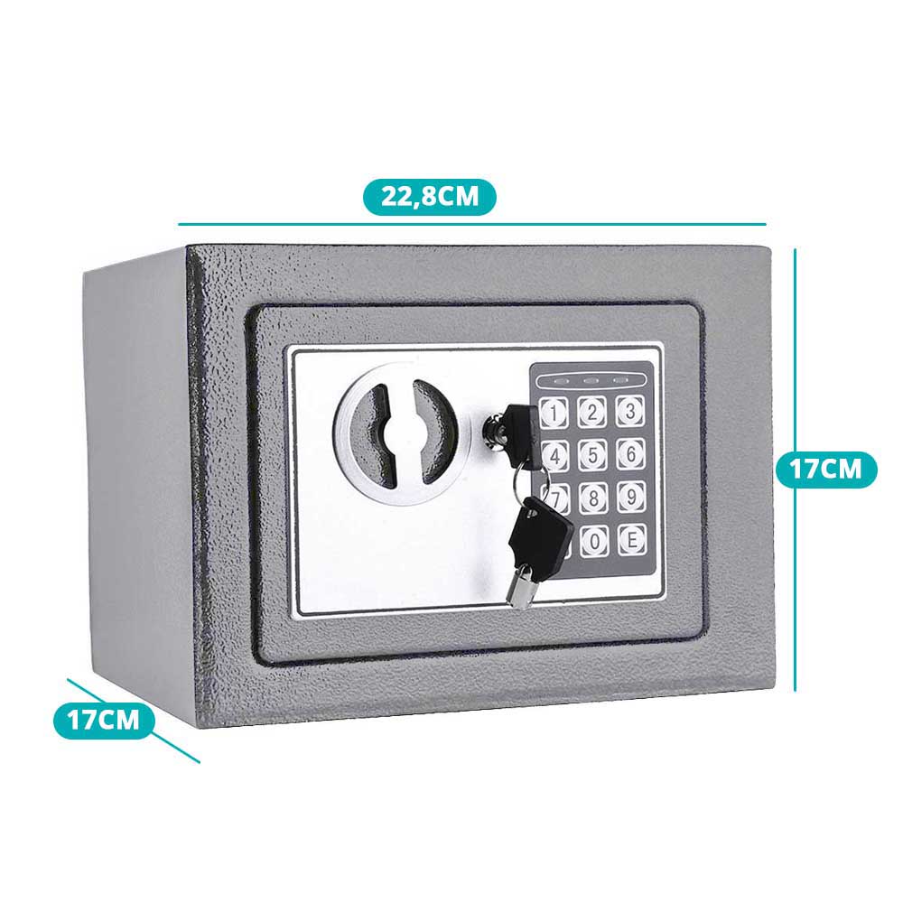 Caja Fuerte Digital Electrónica con Código y Llave – Seguridad Compacta y Resistente
