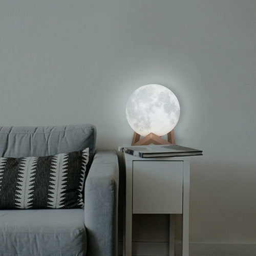 3D Magical Moon Lamp USB LED Night Light Moonlight Touch Sensor 20cm