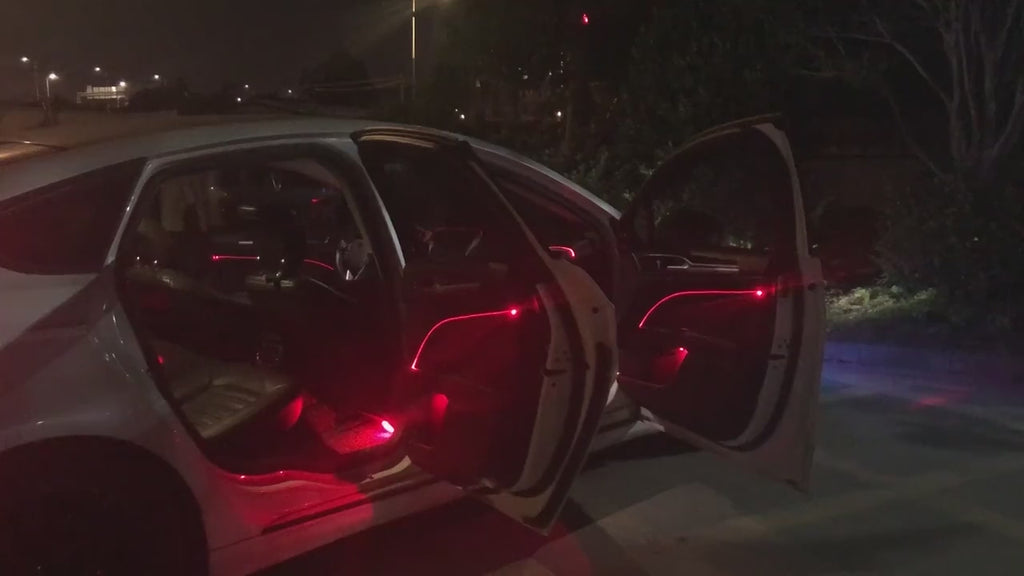 Kit Luces Ambiente Interior Coche | Fibra Óptica RGB con App Control | DriveUp